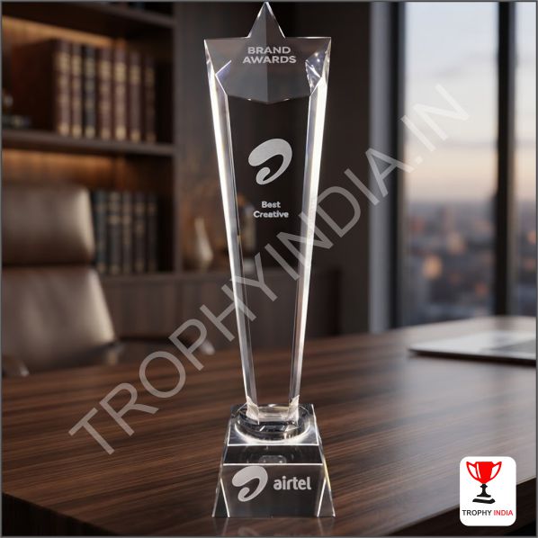 Premium Crystal Trophies Manufacturers | Leading Star Awards India