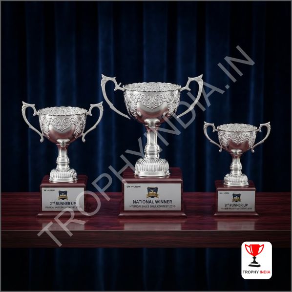 Premium Handcrafted Silver Plated Championship Cup