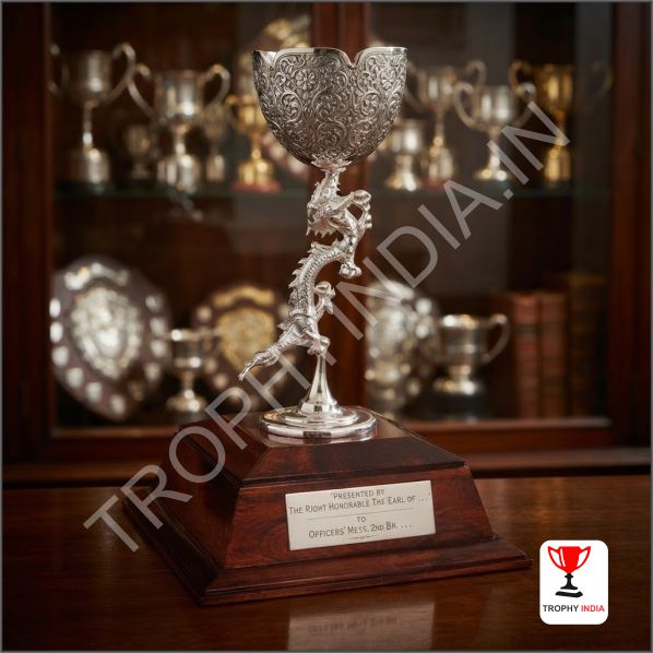 Handcrafted Dragon Design Metal Cup