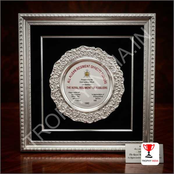 Framed Silver Salver Plate - Professional Wall Recognition Award