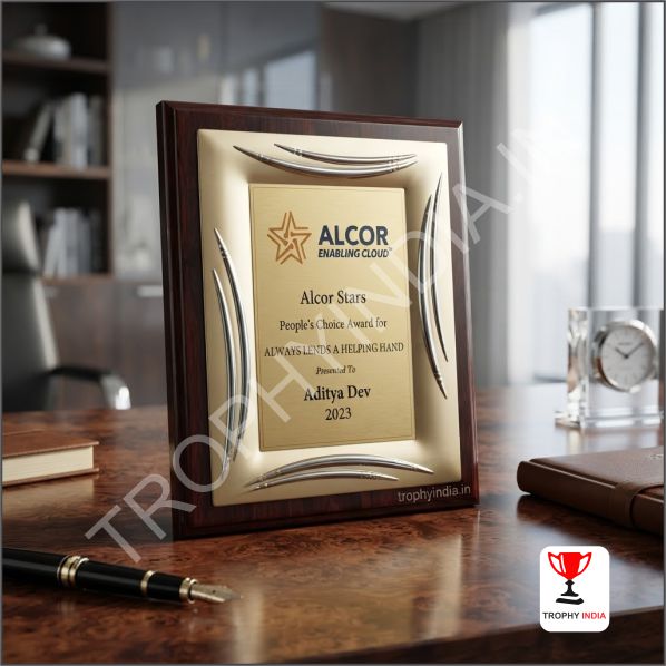 Custom Wooden Certificate Plaques Delhi | Professional Appreciation Awards