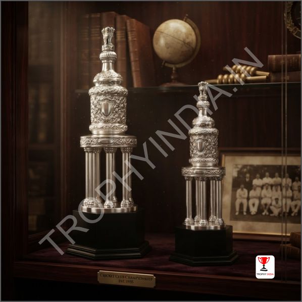 Premium Silver Ashoka Pillar Trophy – National Heritage Series
