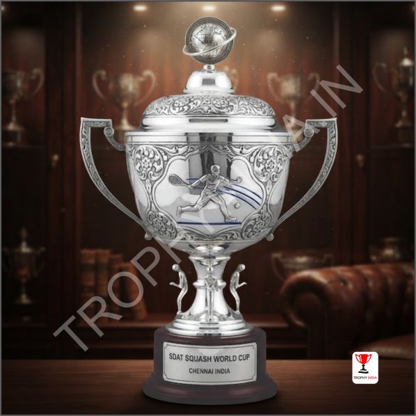 Buy Antique Finish Silver Trophy | Royal Military & Sports Awards India