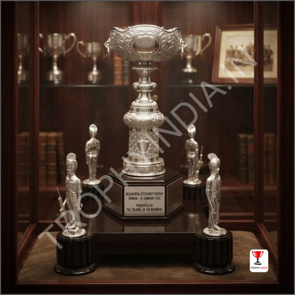 Regimental Guardian Silver Metal Trophy | Best Silver Trophy Manufacturers