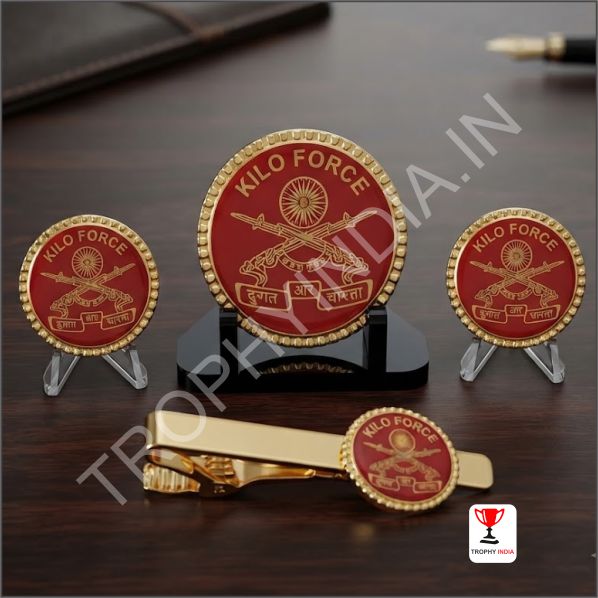 Custom Defense Force Military Insignia Medals Cufflinks and Tie Clip