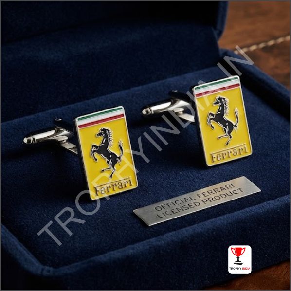 Custom Rectangular Enamel Automobile Logo Cufflinks Badges and Medals