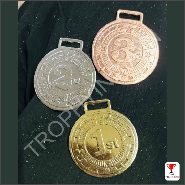 Customized Metal Award Medals Set (Gold, Silver, Bronze) | Trophy India