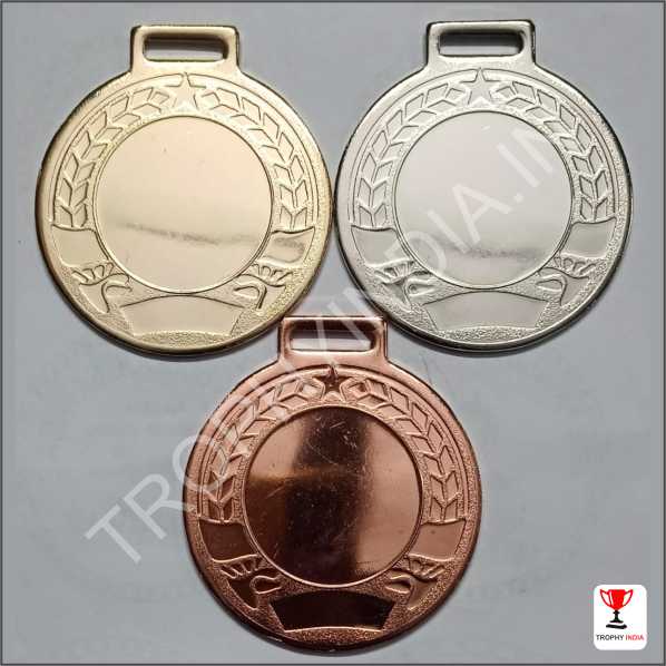 Customized Metal Sports Award Medals Set (Gold, Silver, Bronze) | Trophy India