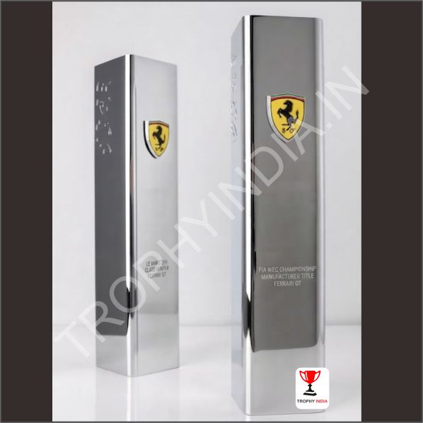 Customized Executive Chrome Metal Pillar Award Trophy | Trophy India