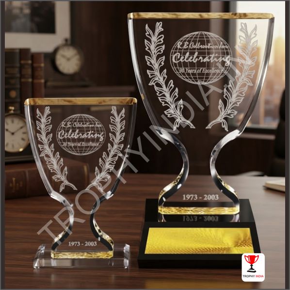 Customized Executive Crystal Chalice Award Trophy | Trophy India