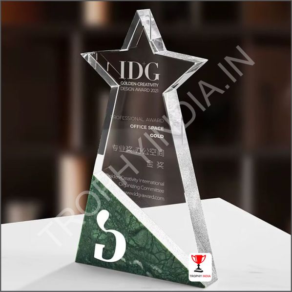 Customized Executive Crystal Star Award Trophy | Trophy India