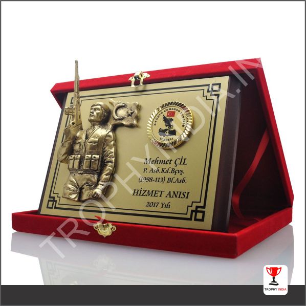 Customized Military Armed Forces Memento Plaque | Trophy India
