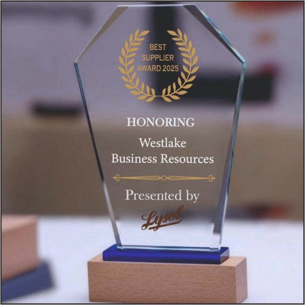 Premium Crystal Supplier Award with Wooden Base | Trophy India